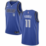 Men's Nike Dallas Mavericks #11 Yogi Ferrell Swingman Royal Blue Road NBA Jersey - Icon Edition