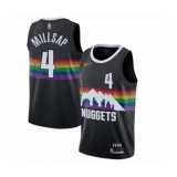 Men's Denver Nuggets #4 Paul Millsap Swingman Black Basketball Jersey - 2019 20 City Edition