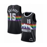 Women's Denver Nuggets #15 Carmelo Anthony Swingman Black Basketball Jersey - 2019 20 City Edition