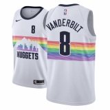 Men NBA 2018-19 Denver Nuggets #8 Jarred Vanderbilt City Edition White Jersey