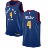 Men's Nike Denver Nuggets #4 Paul Millsap Swingman Light Blue Alternate NBA Jersey Statement Edition