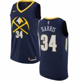 Men's Nike Denver Nuggets #34 Devin Harris Swingman Navy Blue NBA Jersey - City Edition