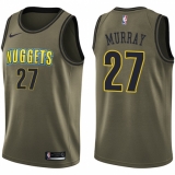 Men's Nike Denver Nuggets #27 Jamal Murray Swingman Green Salute to Service NBA Jersey