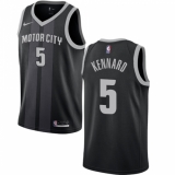 Women's Nike Detroit Pistons #5 Luke Kennard Swingman Black NBA Jersey - City Edition