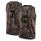 Youth Nike Detroit Pistons #7 Stanley Johnson Swingman Camo Realtree Collection NBA Jersey