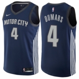 Men's Nike Detroit Pistons #4 Joe Dumars Swingman Navy Blue NBA Jersey - City Edition