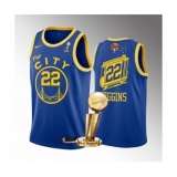 Mens Golden State Warriors #22 Andrew Wiggins Royal 2022 NBA Finals Champions Stitched Jersey