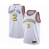 Men's Golden State Warriors #2 Willie Cauley-Stein Authentic White Hardwood Classics Basketball Jersey - San Francisco Classic Edition