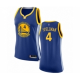 Women's Golden State Warriors #4 Omari Spellman Swingman Royal Blue Basketball Jersey - Icon Edition