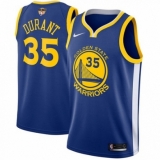 Youth Nike Golden State Warriors #35 Kevin Durant Swingman Royal Blue Road 2018 NBA Finals Bound NBA Jersey - Icon Edition