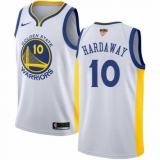 Youth Nike Golden State Warriors #10 Tim Hardaway Authentic White Home 2018 NBA Finals Bound NBA Jersey - Association Edition