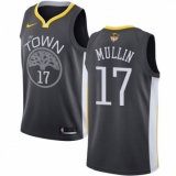 Men's Nike Golden State Warriors #17 Chris Mullin Swingman Black Alternate 2018 NBA Finals Bound NBA Jersey - Statement Edition