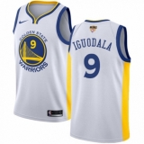 Women's Nike Golden State Warriors #9 Andre Iguodala Authentic White Home 2018 NBA Finals Bound NBA Jersey - Association Edition