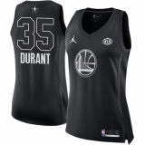Women's Nike Jordan Golden State Warriors #35 Kevin Durant Swingman Black 2018 All-Star Game NBA Jersey