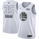 Youth Nike Jordan Golden State Warriors #35 Kevin Durant Swingman White 2018 All-Star Game NBA Jersey