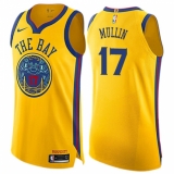 Youth Nike Golden State Warriors #17 Chris Mullin Swingman Gold NBA Jersey - City Edition