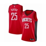 Women's Houston Rockets #25 Austin Rivers Swingman Red Finished Basketball Jersey - Icon Edition