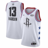 Youth Nike Houston Rockets #13 James Harden White Basketball Jordan Swingman 2019 All-Star Game Jersey