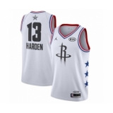 Youth Jordan Houston Rockets #13 James Harden Swingman White 2019 All-Star Game Basketball Jersey