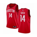 Men's Nike Houston Rockets #14 Gerald Green Red Swingman Jersey - Earned Edition