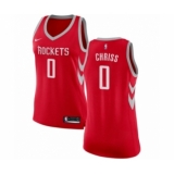 Women's Nike Houston Rockets #0 Marquese Chriss Swingman Red NBA Jersey - Icon Edition