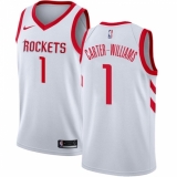 Women's Nike Houston Rockets #1 Michael Carter-Williams Swingman White NBA Jersey - Association