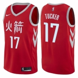Women's Nike Houston Rockets #17 PJ Tucker Swingman Red NBA Jersey - City Edition