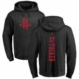 NBA Nike Houston Rockets #17 PJ Tucker Black One Color Backer Pullover Hoodie