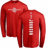 NBA Nike Houston Rockets #7 Joe Johnson Red Backer Long Sleeve T-Shirt