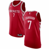 Youth Nike Houston Rockets #7 Joe Johnson Authentic Red NBA Jersey - Icon Edition