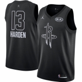 Men's Nike Jordan Houston Rockets #13 James Harden Swingman Black 2018 All-Star Game NBA Jersey