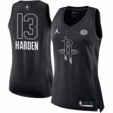 Women's Nike Jordan Houston Rockets #13 James Harden Swingman Black 2018 All-Star Game NBA Jersey