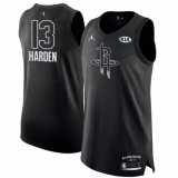 Men's Nike Jordan Houston Rockets #13 James Harden Authentic Black 2018 All-Star Game NBA Jersey