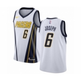 Women's Nike Indiana Pacers #6 Cory Joseph White Swingman Jersey - Earned Edition