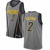 Women's Nike Indiana Pacers #2 Darren Collison Swingman Gray NBA Jersey - City Edition