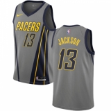 Youth Nike Indiana Pacers #13 Mark Jackson Swingman Gray NBA Jersey - City Edition