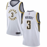 Youth Nike Indiana Pacers #3 Aaron Holiday Swingman White NBA Jersey - Association Edition