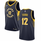 Women's Nike Indiana Pacers #12 Tyreke Evans Swingman Navy Blue NBA Jersey - Icon Edition