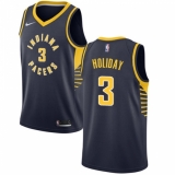 Women's Nike Indiana Pacers #3 Aaron Holiday Swingman Navy Blue NBA Jersey - Icon Edition