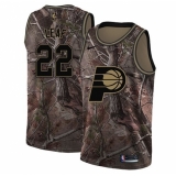 Women's Nike Indiana Pacers #22 T. J. Leaf Swingman Camo Realtree Collection NBA Jersey