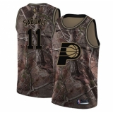Women's Nike Indiana Pacers #11 Domantas Sabonis Swingman Camo Realtree Collection NBA Jersey
