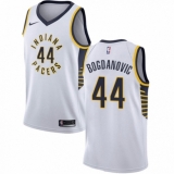 Men's Nike Indiana Pacers #44 Bojan Bogdanovic Swingman White NBA Jersey - Association Edition