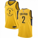 Youth Nike Indiana Pacers #2 Darren Collison Swingman Gold NBA Jersey Statement Edition