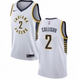 Youth Nike Indiana Pacers #2 Darren Collison Authentic White NBA Jersey - Association Edition