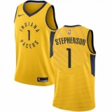 Youth Nike Indiana Pacers #1 Lance Stephenson Authentic Gold NBA Jersey Statement Edition