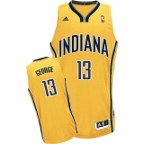 Youth Adidas Indiana Pacers #13 Paul George Swingman Gold Alternate NBA Jersey