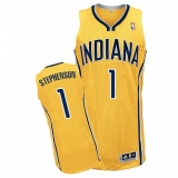 Youth Adidas Indiana Pacers #1 Lance Stephenson Authentic Gold Alternate NBA Jersey
