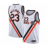 Women's Los Angeles Clippers #23 Louis Williams Swingman White Hardwood Classics Finished Basketball Jersey