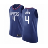 Men's Los Angeles Clippers #4 JaMychal Green Authentic Blue Basketball Jersey - Icon Edition
