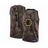 Women's Los Angeles Clippers #1 Jerome Robinson Swingman Camo Realtree Collection Basketball Jersey